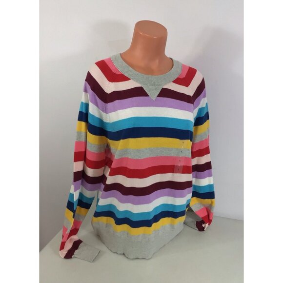 Gap Stripe Sweater Womens Large New - Picture 1 of 8